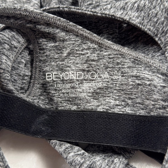 Beyond Yoga Criss Cross Heathered Gray Tank Top Size XS Extra Small - Picture 7 of 12